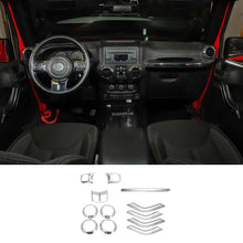 For 2011-2018 Jeep Wrangler JK JKU 4-Door 12 PCS Interior Trim Cover Kit RT-TCZ