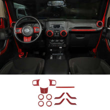 For 2011-2018 Jeep Wrangler JK JKU 4-Door 12 PCS Interior Trim Cover Kit RT-TCZ