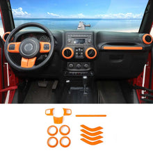 For 2011-2018 Jeep Wrangler JK JKU 4-Door 12 PCS Interior Trim Cover Kit RT-TCZ