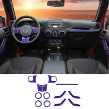 For 2011-2018 Jeep Wrangler JK JKU 4-Door 12 PCS Interior Trim Cover Kit RT-TCZ