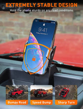 For 2011-2018 Jeep Wrangler JK JKU Dash Phone Mount Clamp Holder, Black RT-TCZ