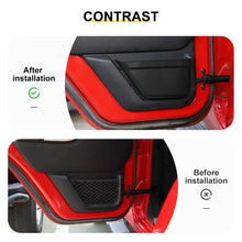 For 2011-2018 Jeep Wrangler JK JKU Door Pockets Map Storage Box, Door Side Insert Cup Holder Organizer, Door Net Replacement RT-TCZ