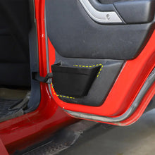 For 2011-2018 Jeep Wrangler JK JKU Door Pockets Map Storage Box, Door Side Insert Cup Holder Organizer, Door Net Replacement RT-TCZ