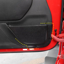 For 2011-2018 Jeep Wrangler JK JKU Door Pockets Map Storage Box, Door Side Insert Cup Holder Organizer, Door Net Replacement RT-TCZ