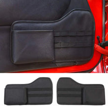 For 2011-2018 Jeep Wrangler JK JKU Front Door Storage Bags Door Net Pockets Replacement Black 4PCS RT-TCZ