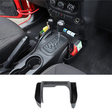 For 2011-2018 Jeep Wrangler JK JKU Gear Shift Console Storage Box Side Tray Organizer, Reserved USB Charger Extender Slot, Black RT-TCZ