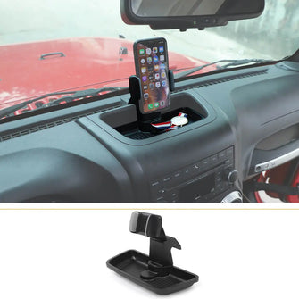 For 2011-2018 Jeep Wrangler JK JKU Phone Holder Mount, Matt Black (Upgraded Version) RT-TCZ