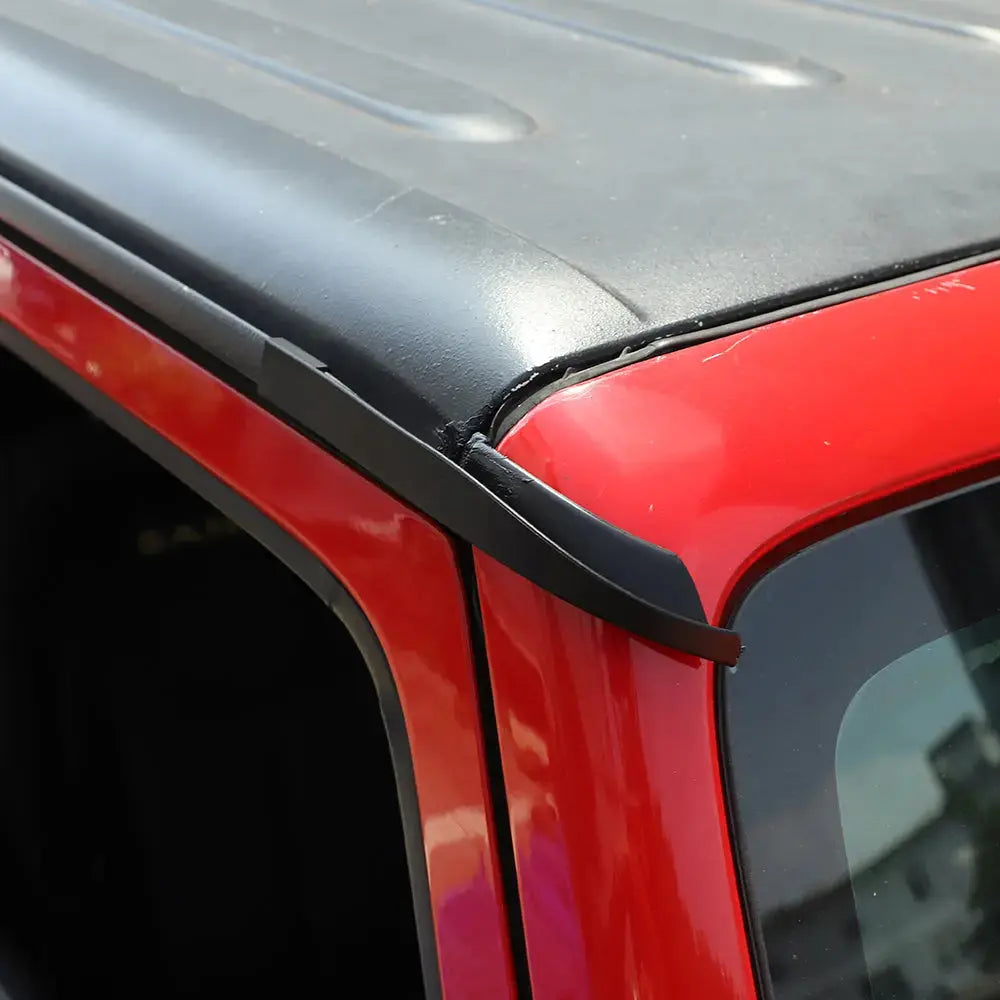 2011–2018 Jeep Wrangler JK JKU Rain Gutter Extensions – Upgraded Rain ...