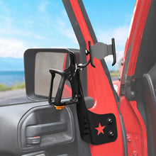 For 2011-2018 Jeep Wrangler JK JKU Two Side Front Door Water Cup Phone Holder Stand RT-TCZ