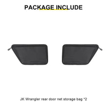 For 2011-2018 Jeep Wrangler JK Rear Door Storage Bag Organizer（2 pcs） RT-TCZ
