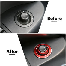 For 2011-2018 Jeep Wrangler JK Side Mirror Adjust Cigarette Lighter Button Knob Trim Ring RT-TCZ