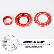 For 2011-2018 Jeep Wrangler JK Side Mirror Adjust Cigarette Lighter Button Knob Trim Ring RT-TCZ