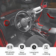 For 2011-2018 Jeep Wrangler JKU 4-Door 13 x Inner Center Console Trim Kit RT-TCZ