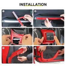 For 2011-2018 Jeep Wrangler JKU 4-Door Interior Car Door Center Console Trim Cover Kit (16 pcs) RT-TCZ