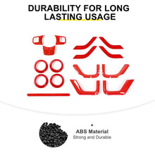 For 2011-2018 Jeep Wrangler JKU 4-Door Interior Car Door Center Console Trim Cover Kit (16 pcs) RT-TCZ