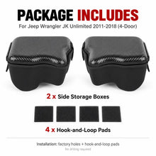 For 2011-2018 Jeep Wrangler JKU 4 Door Rear Trunk Side Storage Bag Pockets Box RT-TCZ