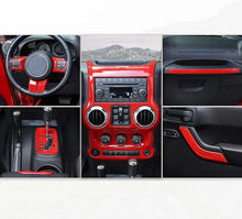 For 2011-2018 Jeep Wrangler JKU 4Doors 13pcs Interior Full Set Trim Cover Kit RT-TCZ