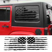 For 2011-2018 Jeep Wrangler JKU Rear Window Sticker Decal , American Flag RT-TCZ