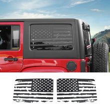 For 2011-2018 Wrangler JK Rear Window Sticker Trim US Flag Decal（2 pcs） RT-TCZ