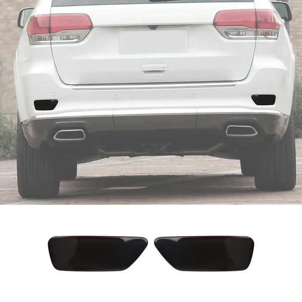 Chrome Rear Fog Light Lamp Frame Cover Trim For Jeep Grand Cherokee 2011+ – 2-Piece Set