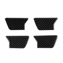 For 2011-2020 Jeep Grand Cherokee WK2 Inner Door Handle Bowl Decor Sticker Black Carbon Fiber RT-TCZ