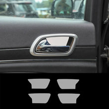 For 2011-2020 Jeep Grand Cherokee WK2 Inner Door Handle Bowl Decor Sticker Black Carbon Fiber RT-TCZ