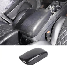 For 2011-2021 Jeep Grand Cherokee WK2 Black Carbon Fiber Central Armrest Box Panel Cover Trim RT-TCZ