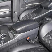 For 2011-2021 Jeep Grand Cherokee WK2 Black Carbon Fiber Central Armrest Box Panel Cover Trim RT-TCZ