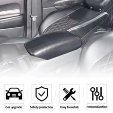 For 2011-2021 Jeep Grand Cherokee WK2 Black Carbon Fiber Central Armrest Box Panel Cover Trim RT-TCZ