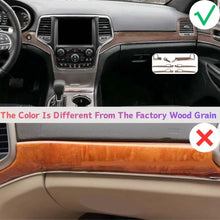 For 2011-2021 Jeep Grand Cherokee WK2 Dashboard Panel Trim & Door Handle Cover Kit(The Color Is Different From The Factory Wood Grain) RT-TCZ