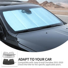 For 2011-2021 Jeep Grand Cherokee WK2 Windshield Sun Shade Fold Sun Visor Block UV Rays RT-TCZ