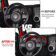 For 2011–2018 Jeep Wrangler JK JKU Dashboard Ring Trim Instrument Panel Accent Bezel RT-TCZ