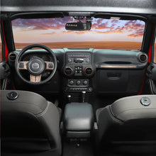 For 2011–2018 Jeep Wrangler JKU 4-Door 18PCS Interior Trim Kit – Dashboard & Center Console Decoration Cover RT-TCZ