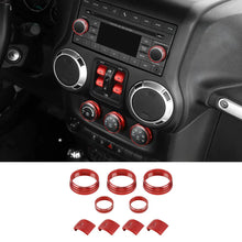 For 2012-2017 Jeep Wrangler JK Air Condition CD Switch Knob & Window Control Trim Cover RT-TCZ