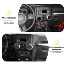 For 2012-2017 Jeep Wrangler JK Air Condition CD Switch Knob & Window Control Trim Cover RT-TCZ