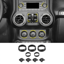 For 2012-2017 Jeep Wrangler JK Air Condition CD Switch Knob & Window Control Trim Cover RT-TCZ