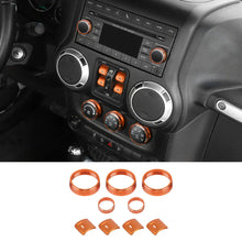 For 2012-2017 Jeep Wrangler JK Air Condition CD Switch Knob & Window Control Trim Cover RT-TCZ