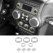 For 2012-2017 Jeep Wrangler JK Air Condition CD Switch Knob & Window Control Trim Cover RT-TCZ