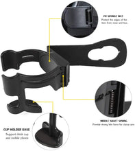 For 2012-2017 Jeep Wrangler JK JKU Multi-Function Drink Cup Phone Holder, 2 in 1 Bolt-on Stand Bracket Organizer RT-TCZ