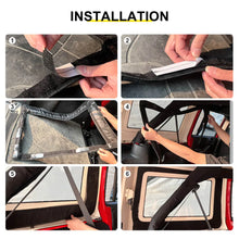 For 2012-2018 Jeep Wrangler JK Car Rear Window Insulation Cotton Cover Accessories (2 pcs) RT-TCZ