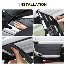 For 2012-2018 Jeep Wrangler JK Car Top Roof Insulation Cotton Sound Deadener (4 pcs) RT-TCZ