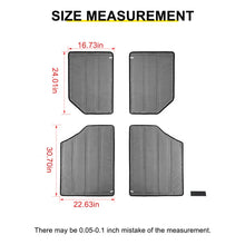 For 2012-2018 Jeep Wrangler JK Car Top Roof Insulation Cotton Sound Deadener (4 pcs) RT-TCZ