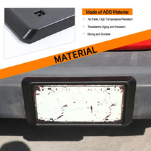 For 2013-2017 Jeep JK JKU Front License Plate Mounting Bracket ABS Black RT-TCZ