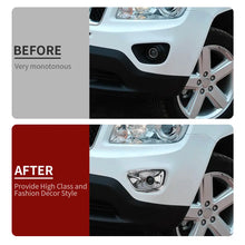 For 2014-2016 Jeep Compass Front Fog Light Lamp Cover Trim Car Exterior Accessories RT-TCZ