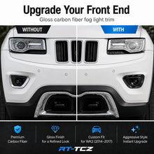 For 2014-2016 Jeep Grand Cherokee WK2 Front Fog Light Trim Lamp Bezel RT-TCZ