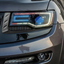 For 2014-2016 Jeep Grand Cherokee WK2 Front Headlight Light Molding Eyebrow Trim RT-TCZ