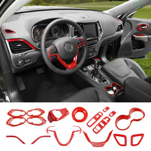 For 2014-2018 Jeep Cherokee 9 x Inner Center Console And Car Door Trim Kit RT-TCZ