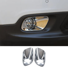 For 2014-2018 Jeep Cherokee  Front Fog Light Bezels Trim Frame Chrome RT-TCZ