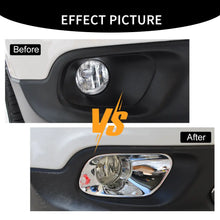 For 2014-2018 Jeep Cherokee  Front Fog Light Bezels Trim Frame Chrome RT-TCZ