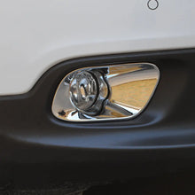 For 2014-2018 Jeep Cherokee  Front Fog Light Bezels Trim Frame Chrome RT-TCZ